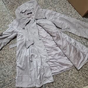 Morgan Taylor Chic Gray Trench Coat